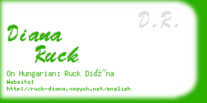 diana ruck business card